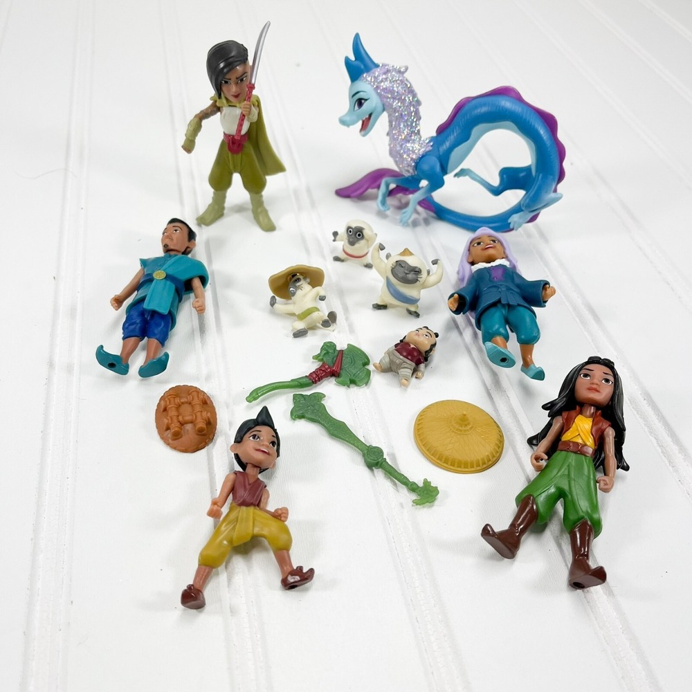 Disney Raya & The‎ Last Dragon Journey Through Kumandra Lot Of 6+ Figures